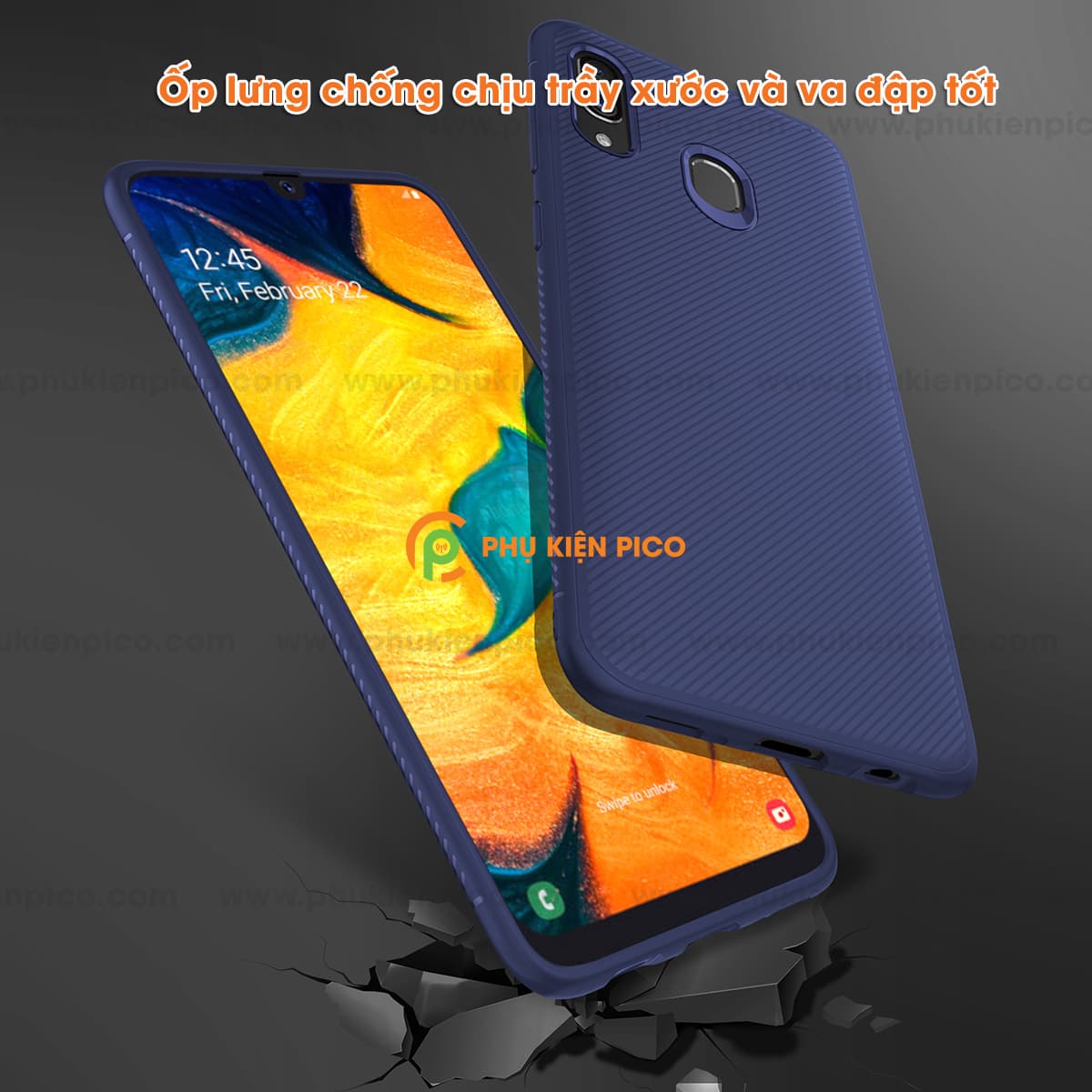 Ốp lưng Samsung Galaxy A30 TPU dẻo siêu bền chống sốc toàn diện [KM đèn Led Usb] - 12