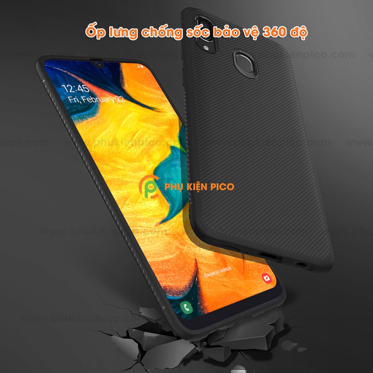 Ốp lưng Samsung Galaxy A30 TPU dẻo siêu bền chống sốc toàn diện [KM đèn Led Usb] - 10