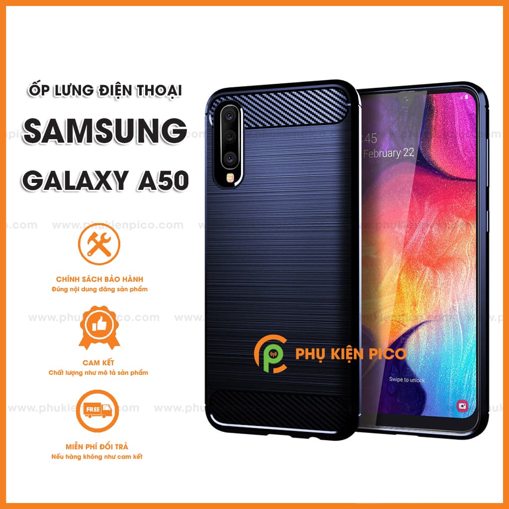 Ốp lưng Samsung Galaxy A50 siêu bền chống sốc bảo vệ camera [KM đèn Led Usb] - 2