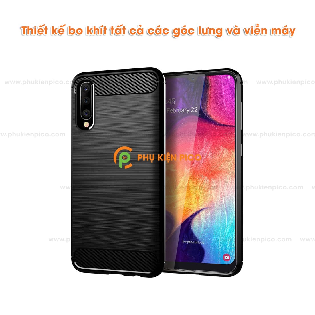 Ốp lưng Samsung Galaxy A50 siêu bền chống sốc bảo vệ camera [KM đèn Led Usb] - 7