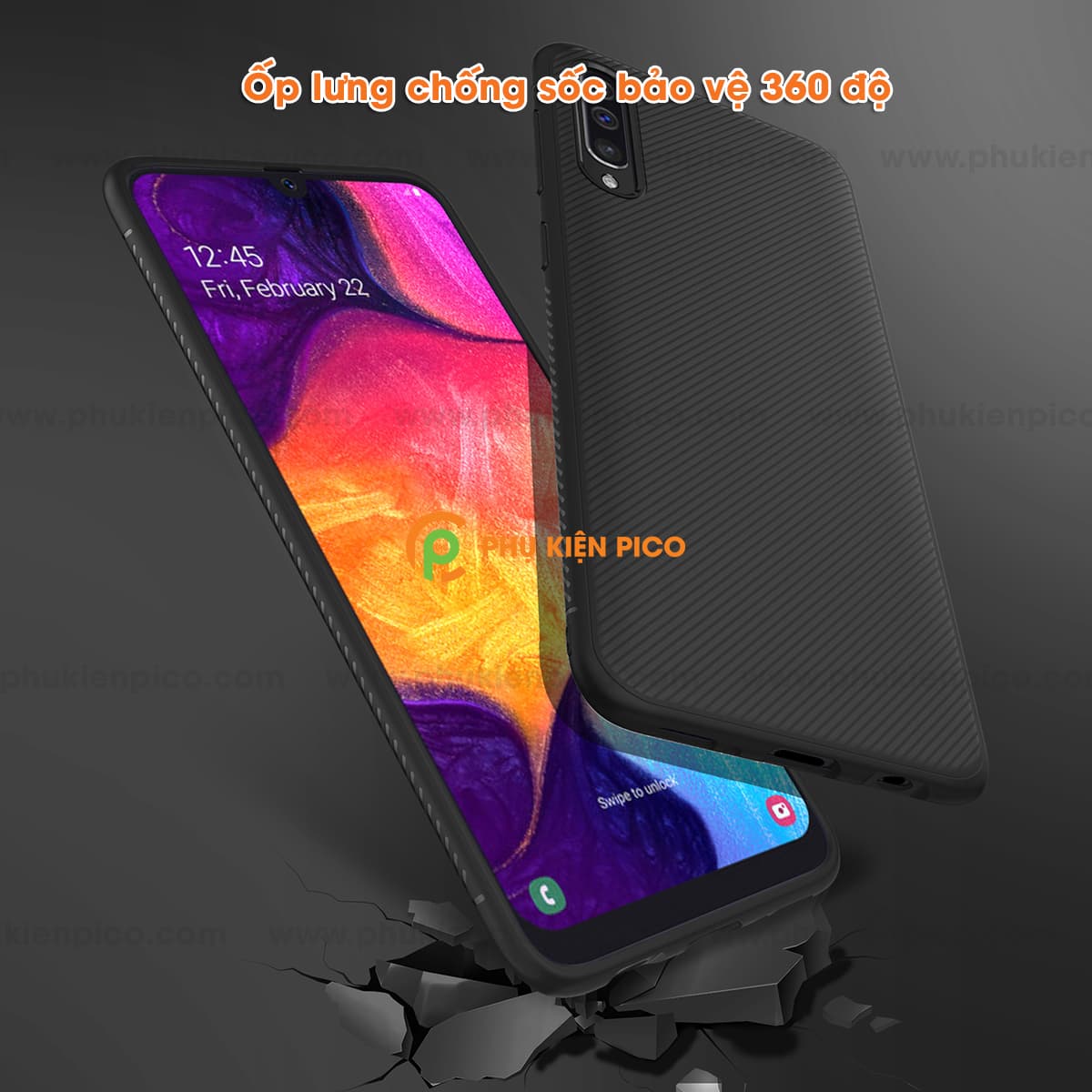 Ốp lưng Samsung Galaxy A50 TPU dẻo siêu bền chống sốc toàn diện - 7