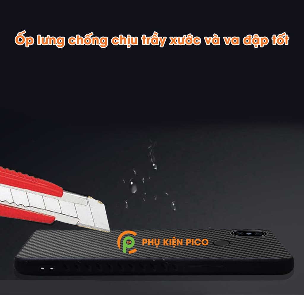 Ốp lưng Samsung Galaxy M20 vân carbon chống sốc siêu bền - 8