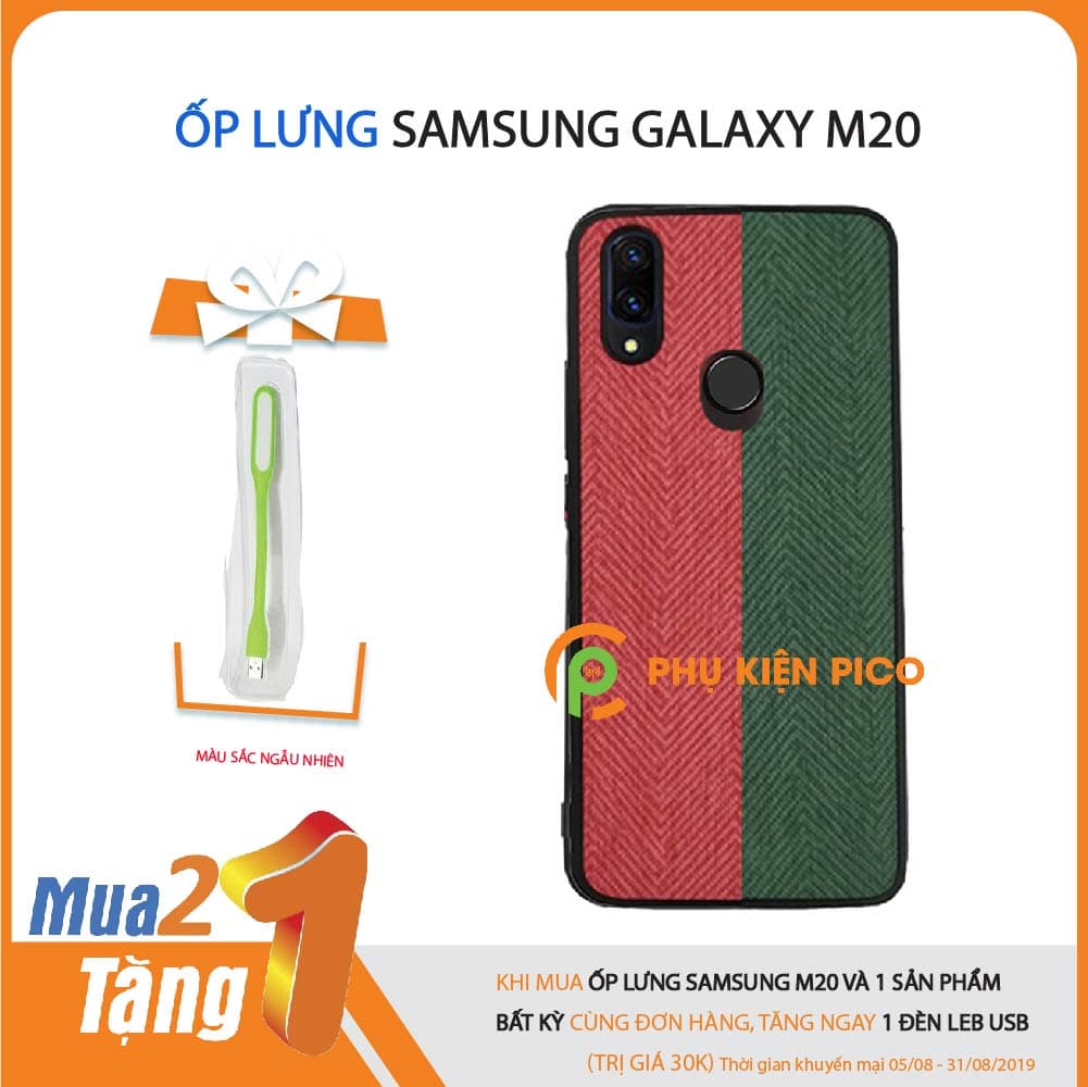 Ốp lưng Samsung Galaxy M20 chống sốc toàn diện [KM đèn Led Usb]