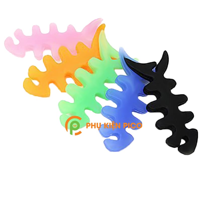 Dụng cụ quấn thu gọn dây tai nghe hình xương cá - 4