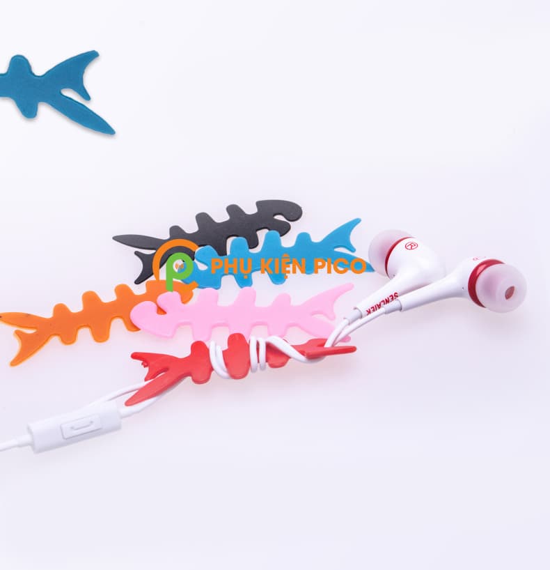 Dụng cụ quấn thu gọn dây tai nghe hình xương cá - 10