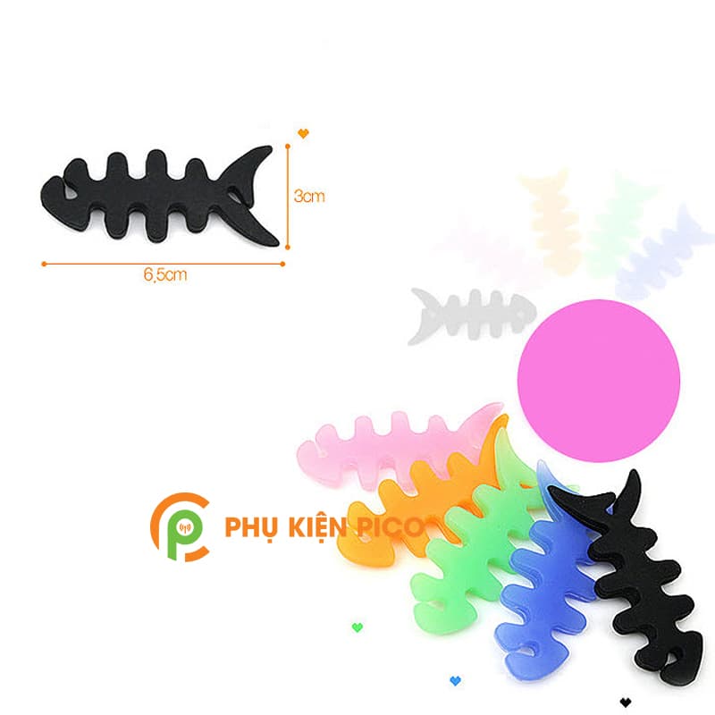 Dụng cụ quấn thu gọn dây tai nghe hình xương cá - 9