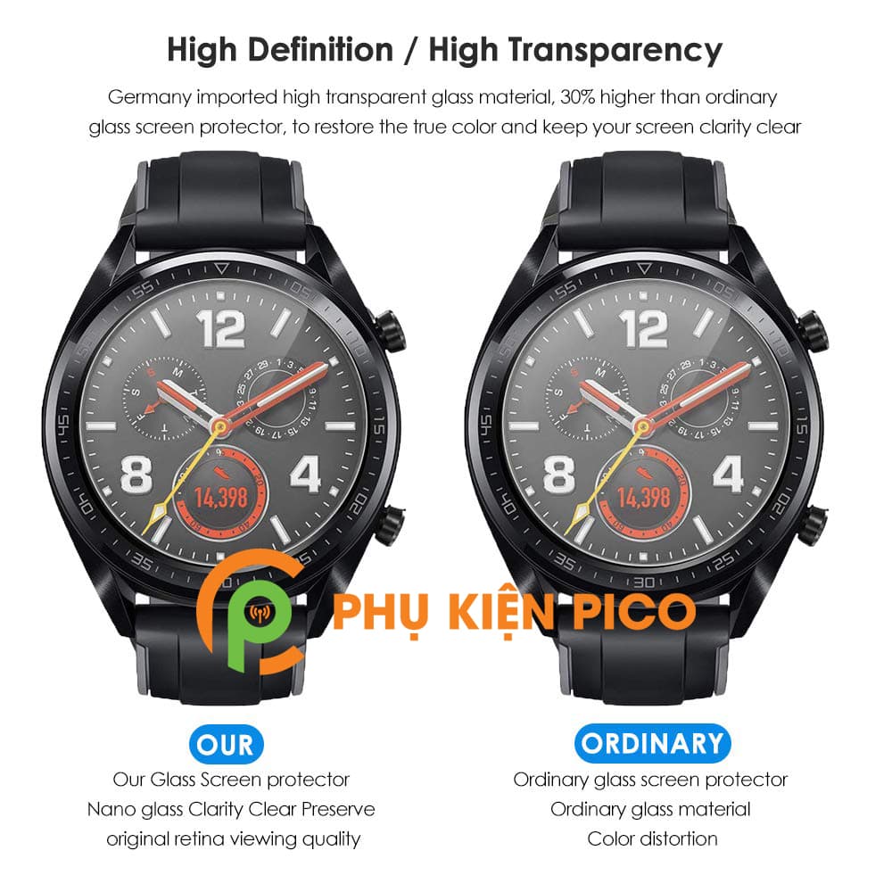 Cường lực đồng hồ Huawei Watch GT Elegant - 2