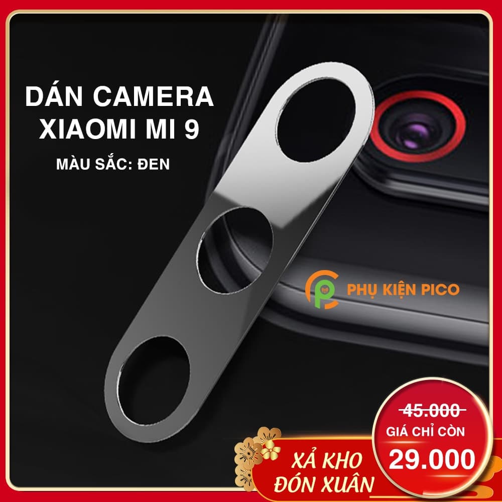 Miếng dán kim loại bảo vệ camera Xiaomi Mi 9 chống xước camera