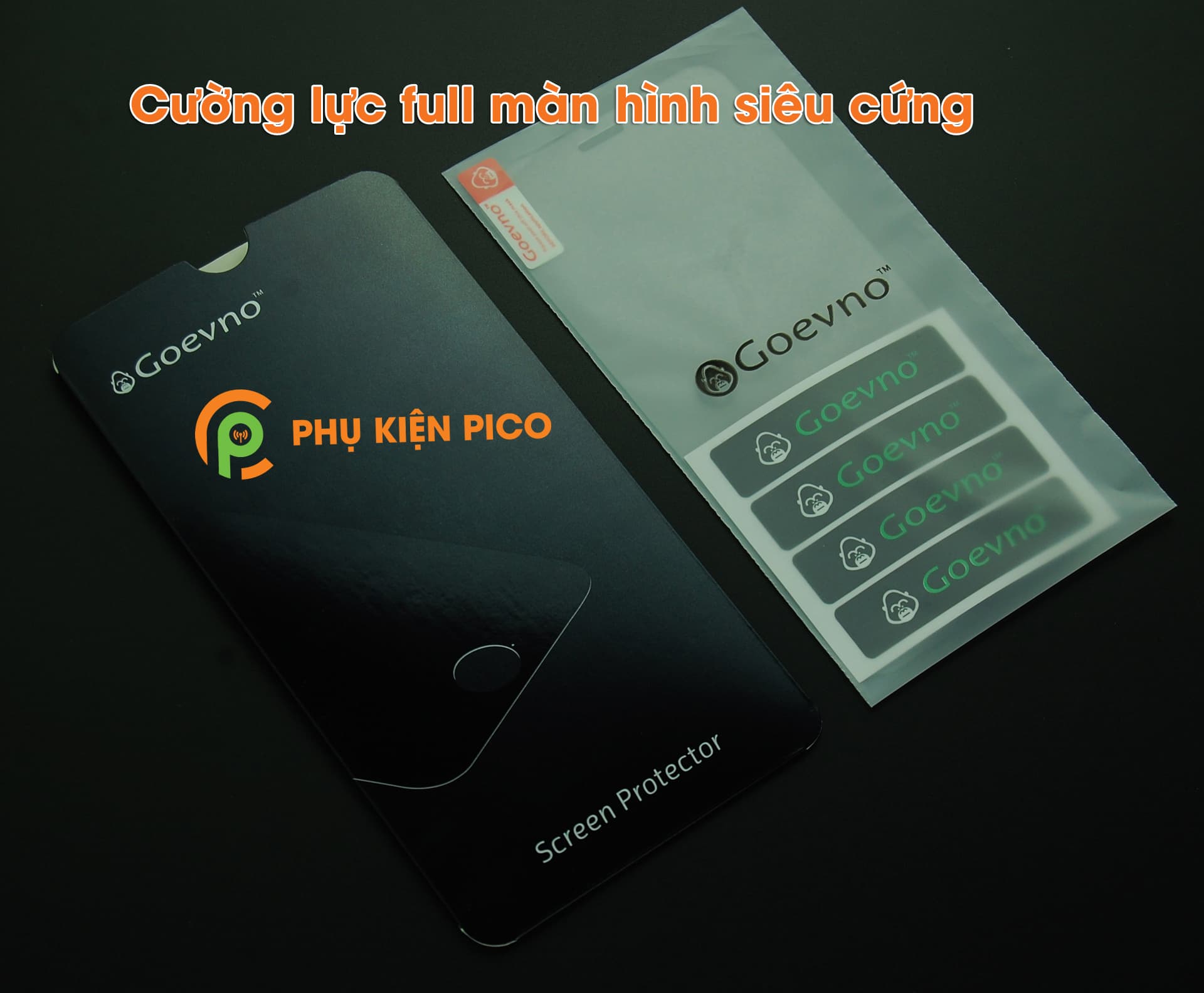 Kính cường lực Huawei P30 full viền chính hãng Goevno - 4