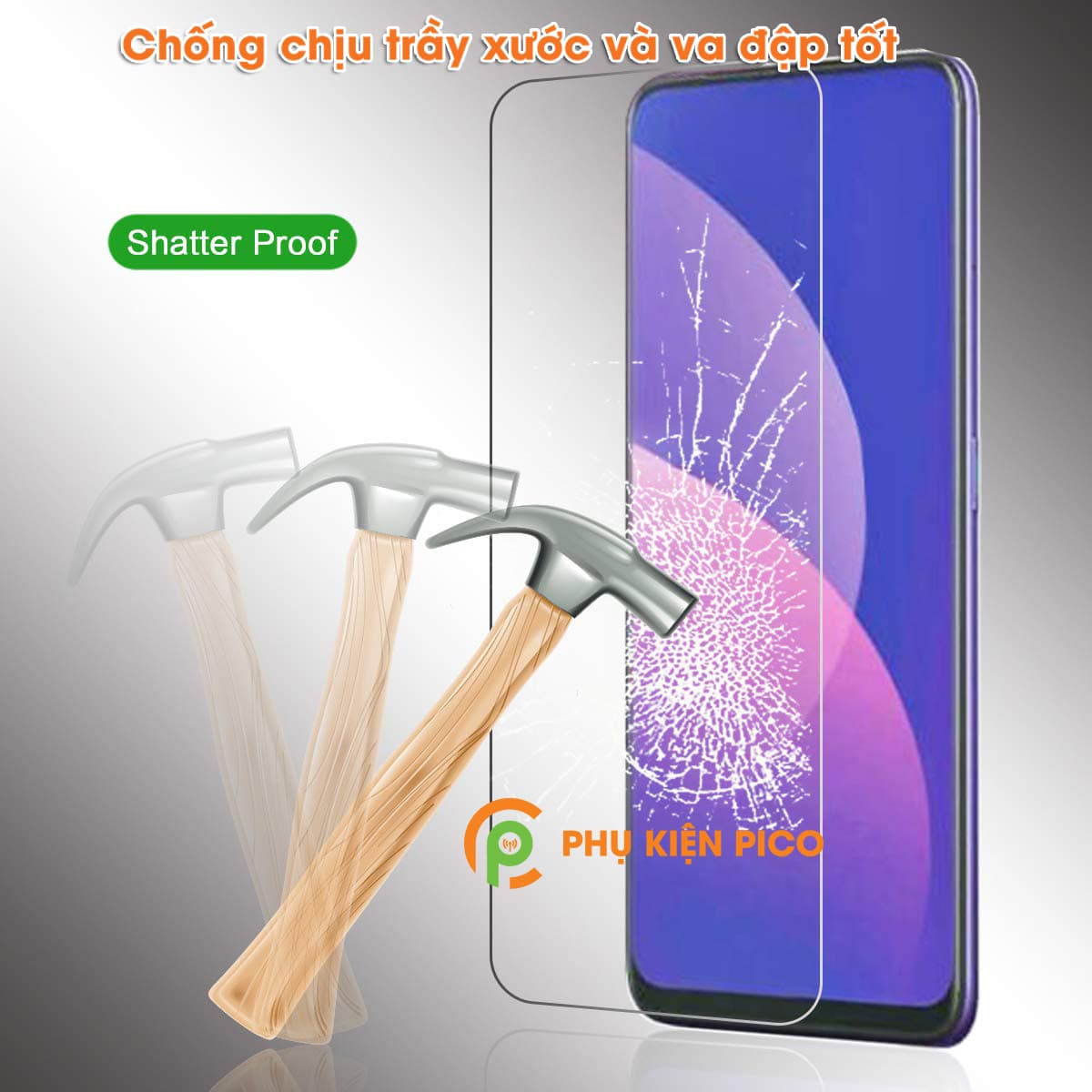 Kính cường lực Oppo F11 Pro full keo màn hình độ cứng 9H - 4
