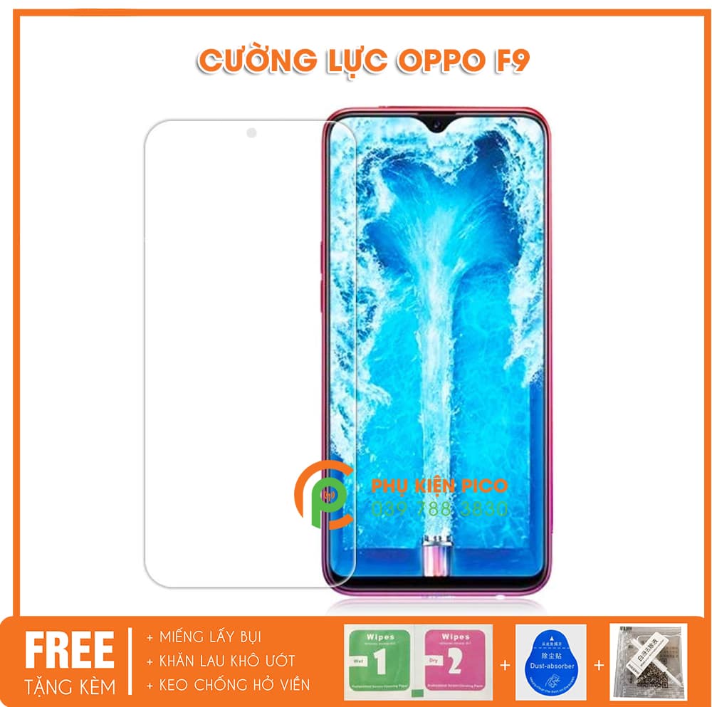 Kính cường lực Oppo F9 trong suốt full keo