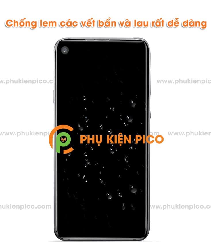 Kính cường lực Samsung Galaxy A8s viền đen full màn hình - 3