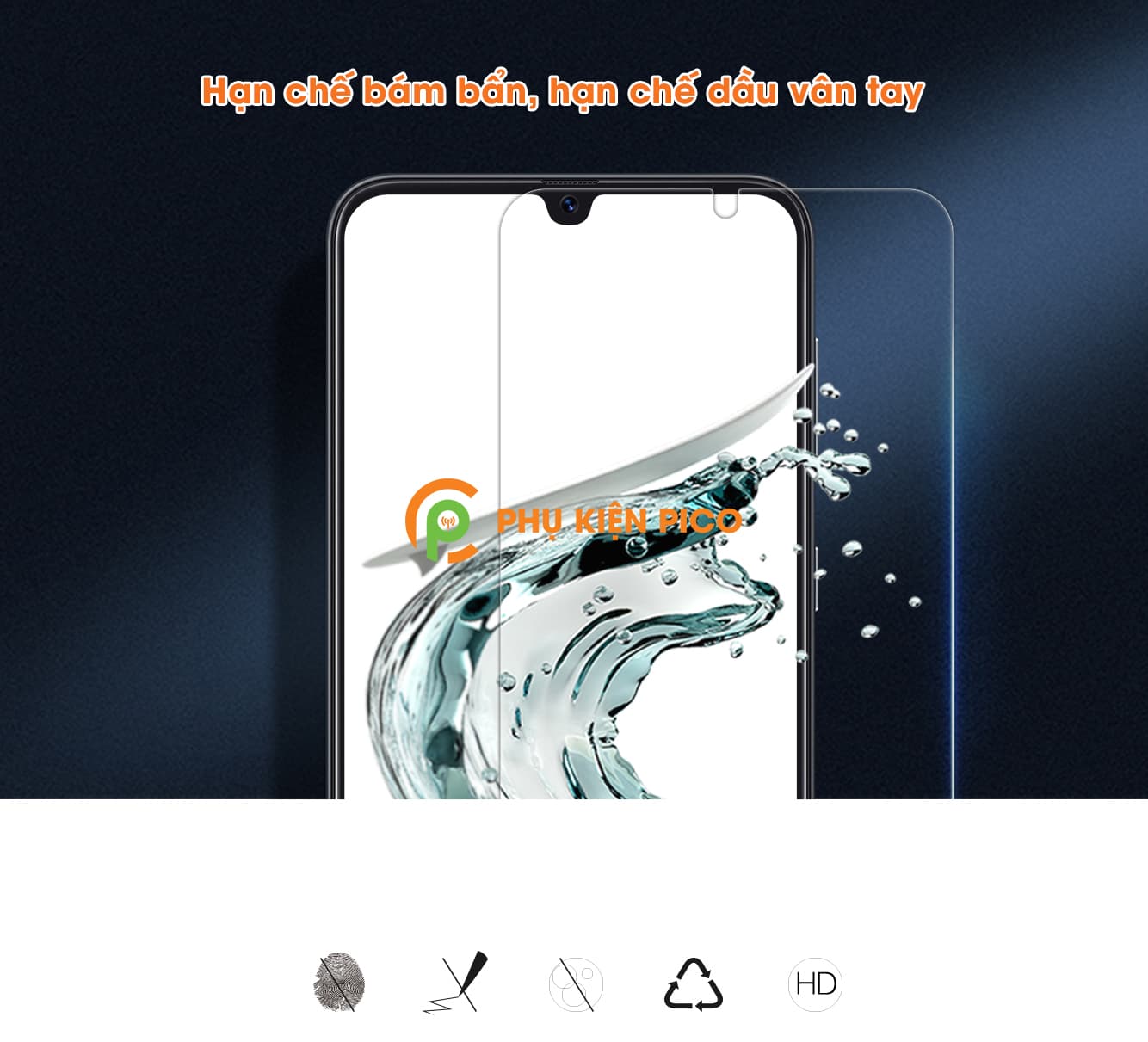 Cường lực Samsung Galaxy A30 trong suốt Nillkin Amazing H hàng nguyên tem - 3