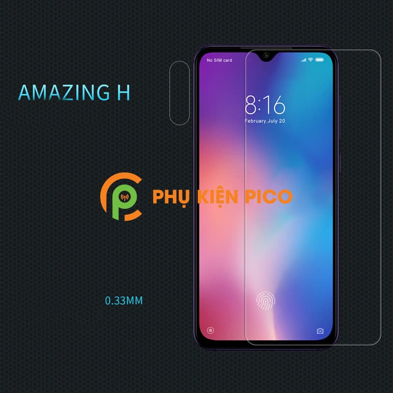 Miếng dán kính cường lực Xiaomi Mi 9SE trong suốt Nillkin Amazing H hàng nguyên tem - 8