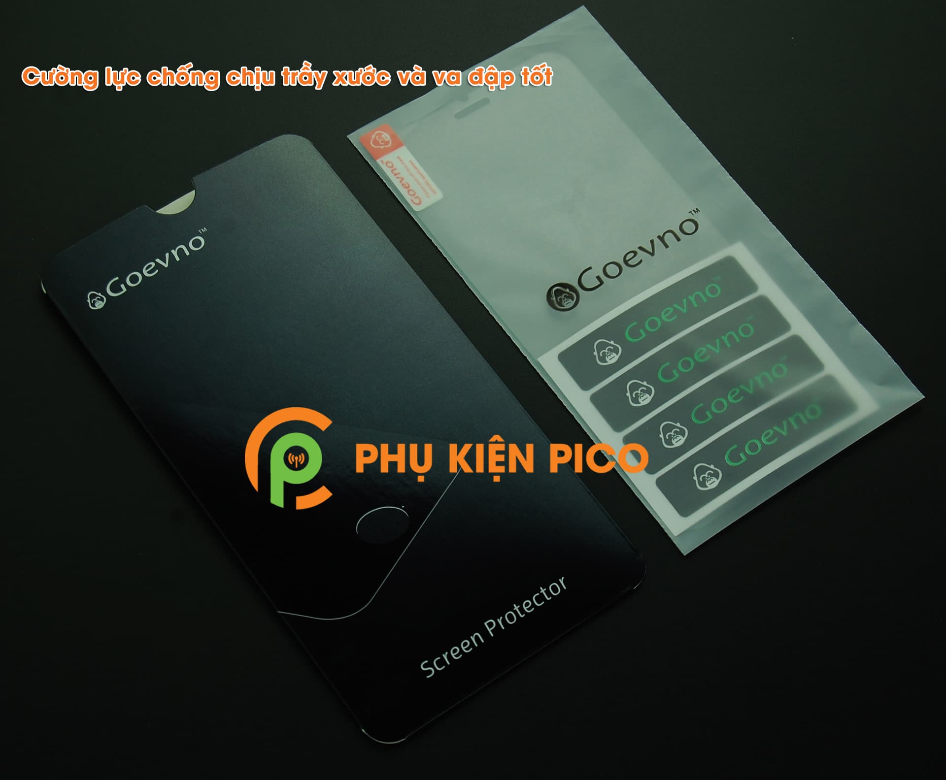 Kính cường lực Xiaomi Redmi Note 7 full viền chính hãng Goevno - 5