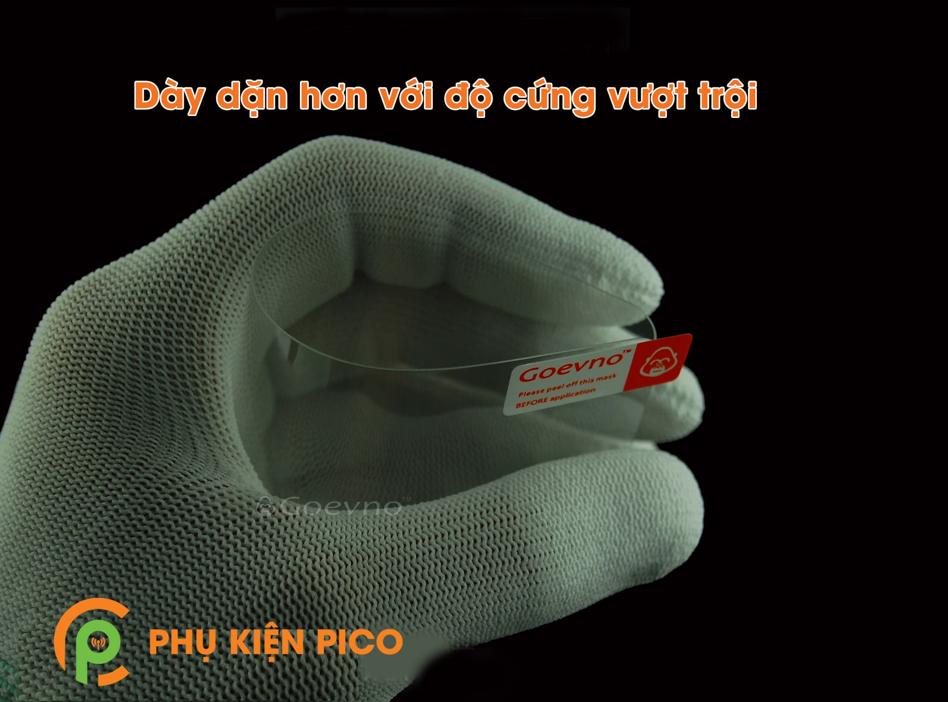 Kính cường lực Xiaomi Redmi Note 7 full viền chính hãng Goevno - 3