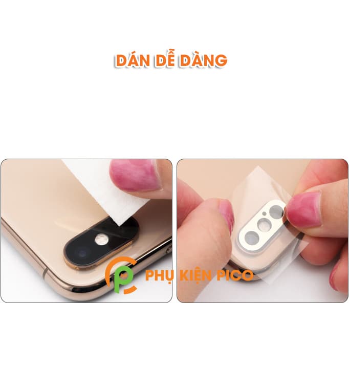 Miếng dán kim loại bảo vệ camera Xiaomi Mi 9 chống xước camera - 4