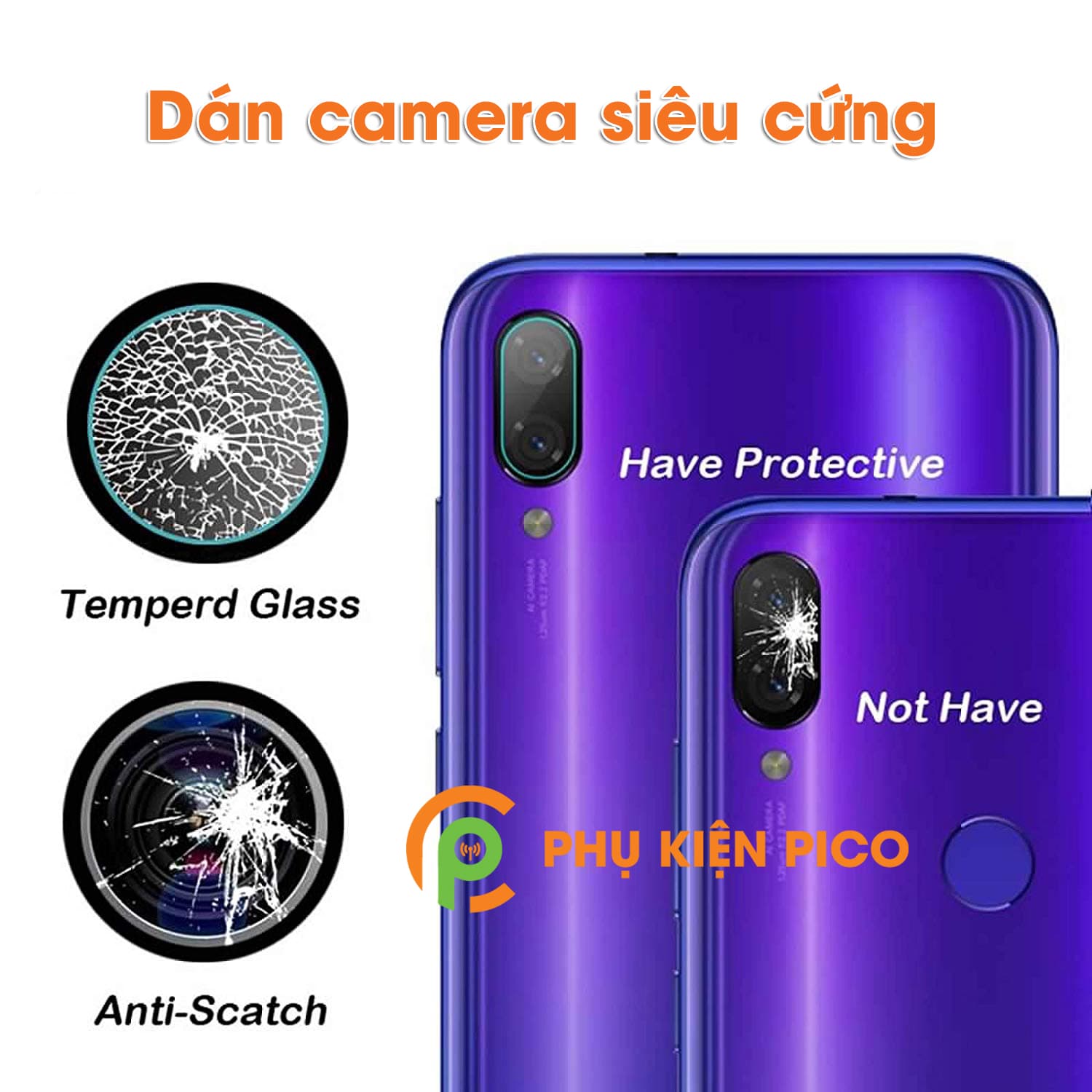 Miếng dán camera Xiaomi Redmi 7 chống xước camera - 3