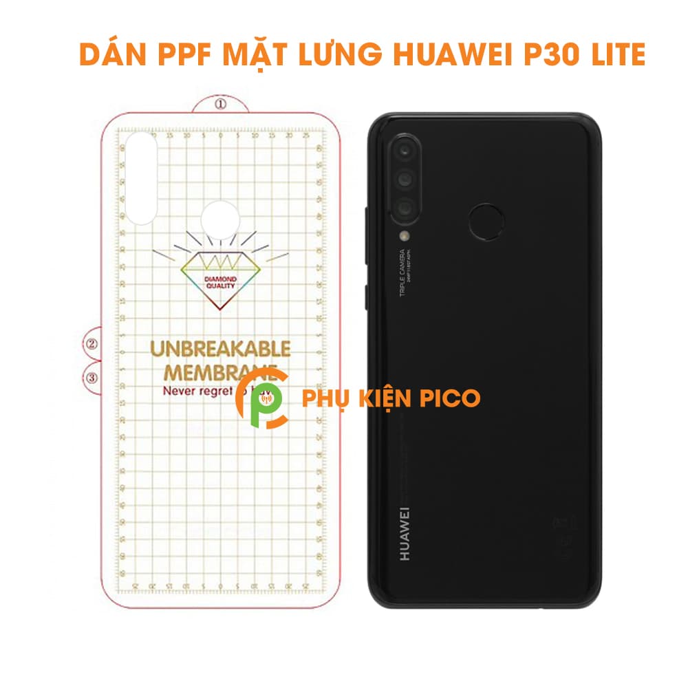 Dán dẻo mặt lưng Huawei P30 Lite cao cấp PPF - 2
