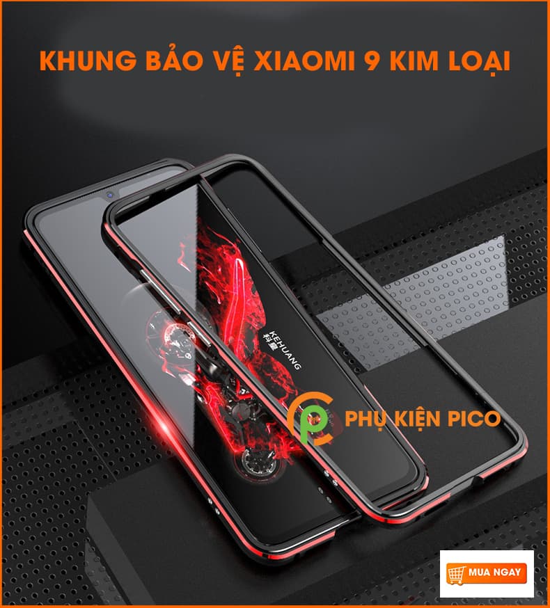 Khung viền Xiaomi Mi 9 bảo vệ Full viền máy - 6