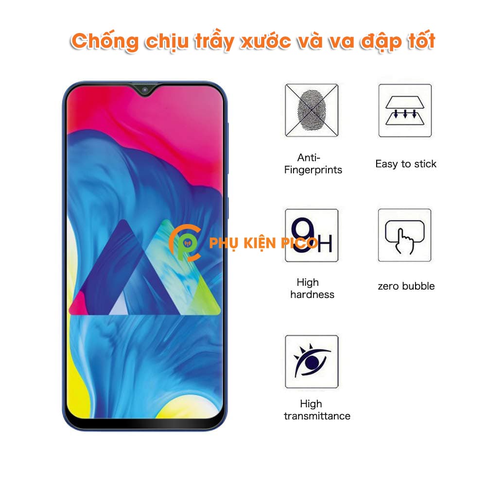 Kính cường lực Samsung Galaxy M10 bản mới viền mỏng nguyên hộp - 5