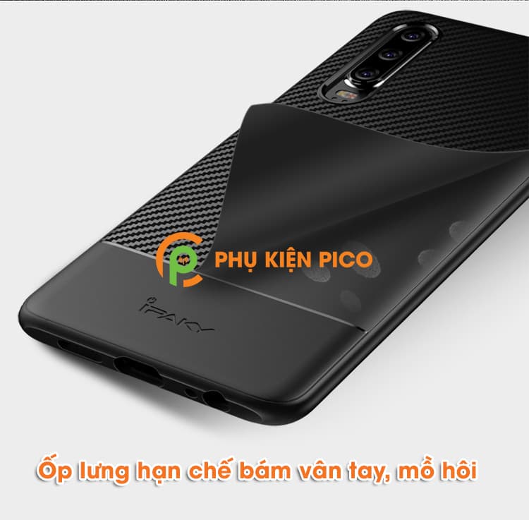 Ốp lưng Huawei P30 vân cacbon chính hãng Ipaky - 2