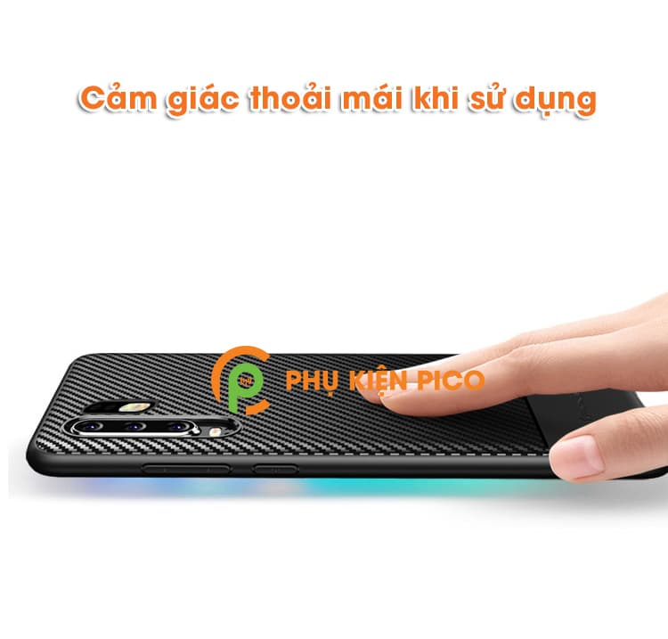 Ốp lưng Huawei P30 Pro vân cacbon chính hãng Ipaky - 3