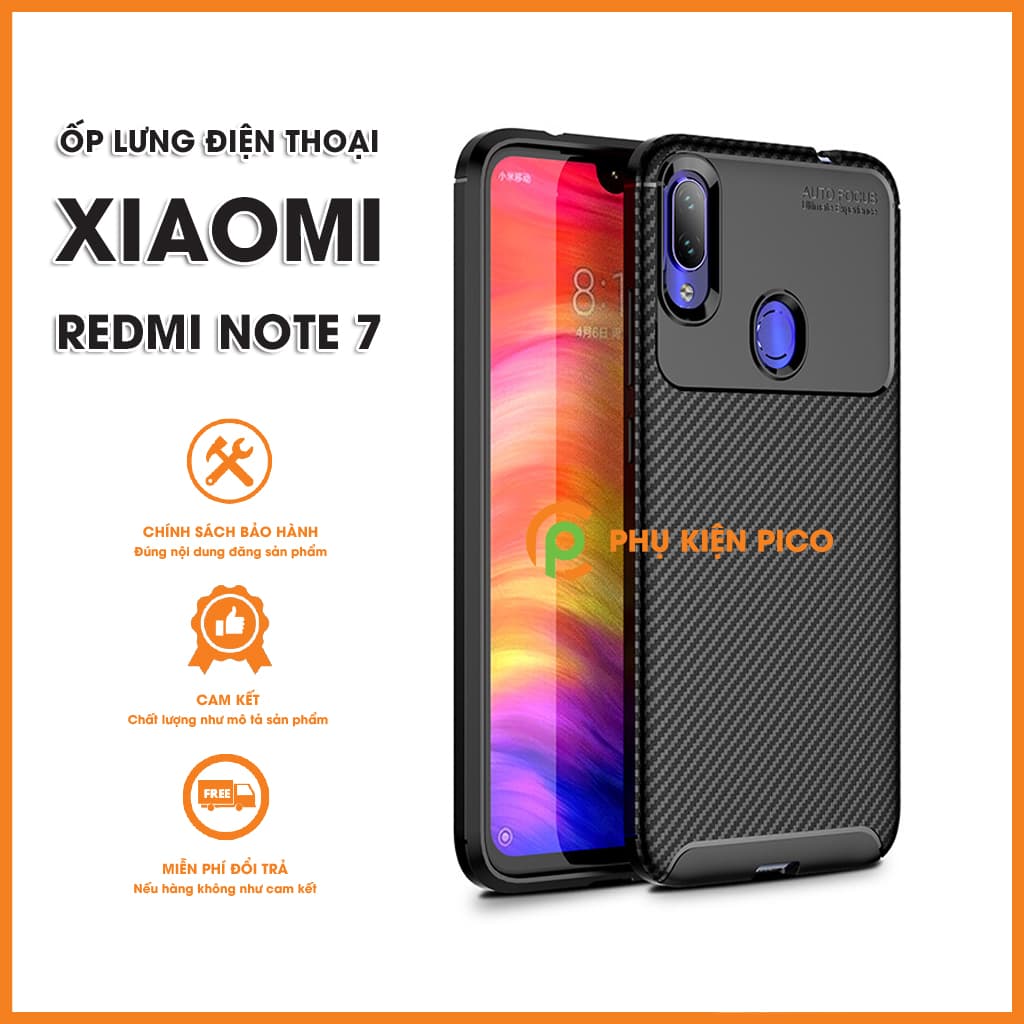 Ốp lưng Xiaomi Redmi Note 7 siêu bền chống sốc bảo vệ camera