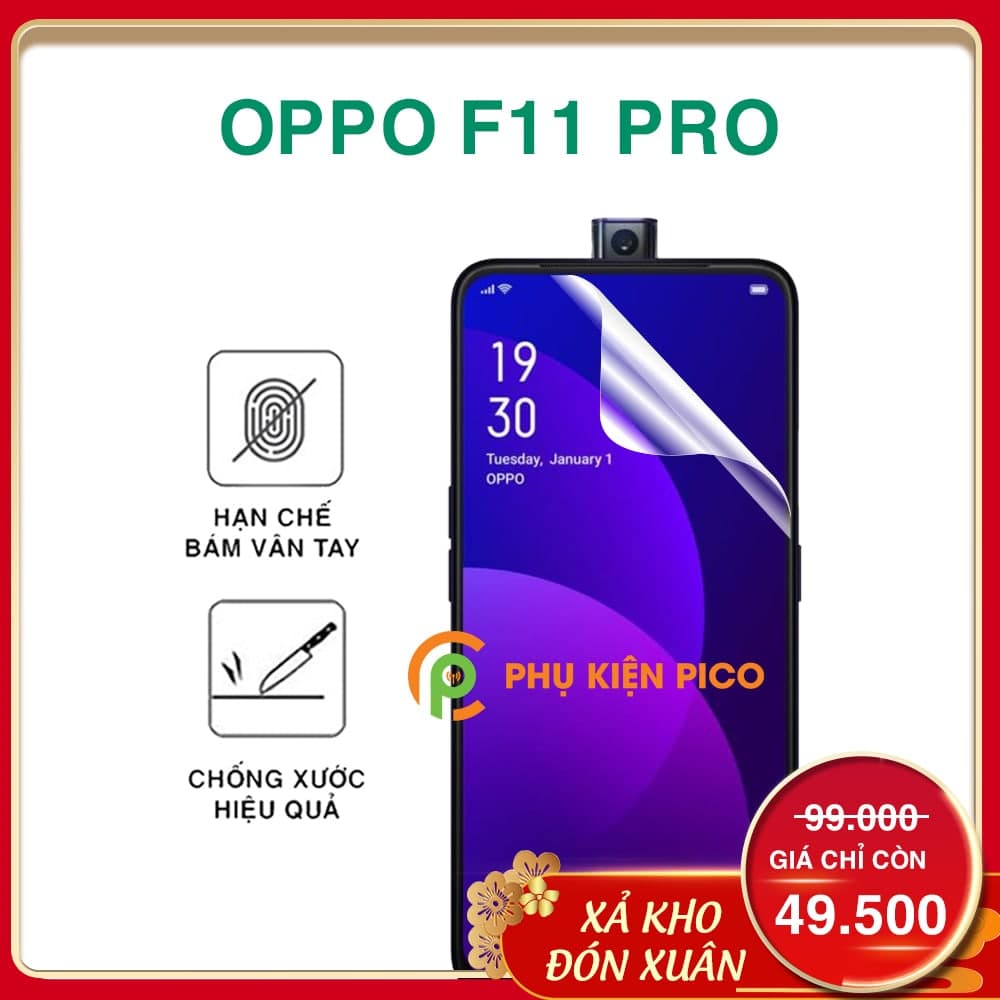 Dán màn hình Oppo F11 Pro PPF cao cấp dẻo trong suốt