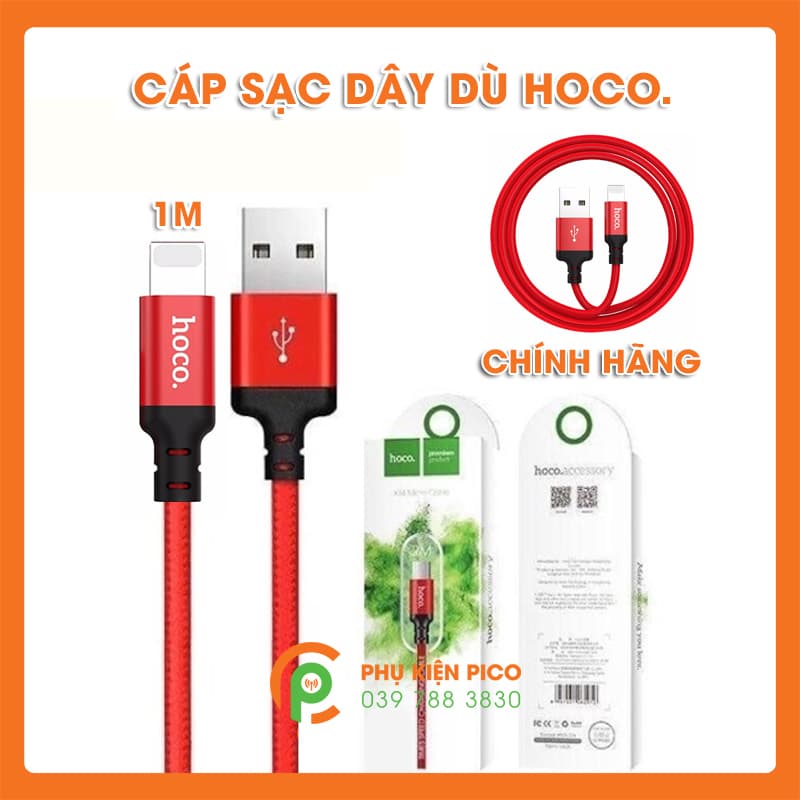 Cáp sạc Hoco Lighing - Cáp Lightning Hoco dây dù