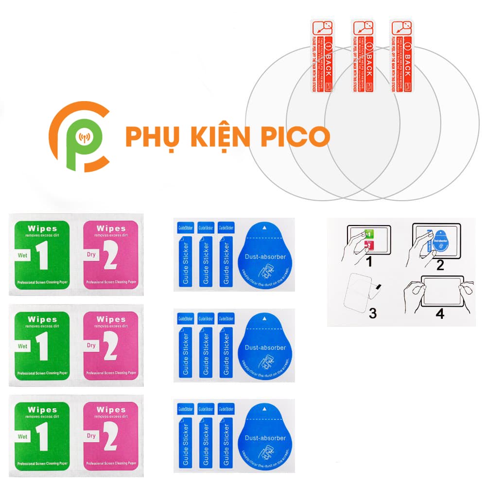 Kính cường lực đồng hồ Huawei Watch 1 chính hãng Gor độ cứng 9H 2 miếng - 4