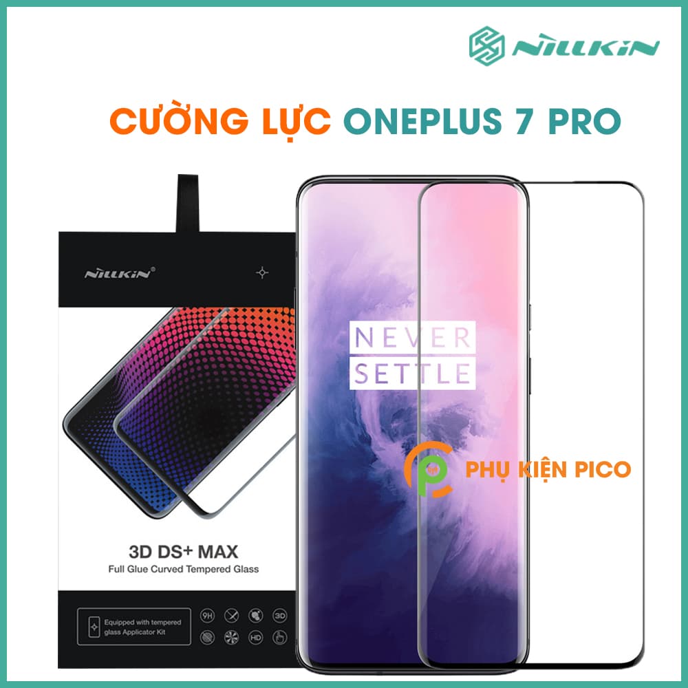 Kính cường lực Oneplus 7 Pro Nillkin 3D DS+ MAX chính hãng full viền