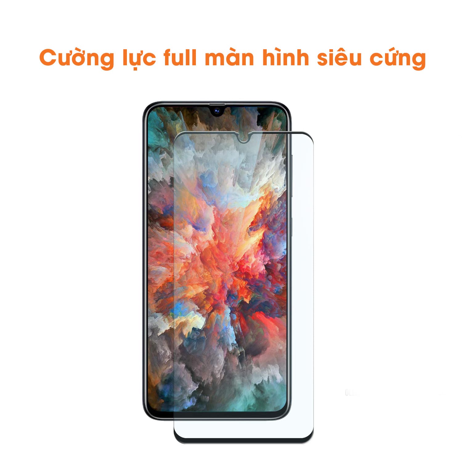 Kính cường lực Samsung Galaxy A70 full viền độ cứng 9H - 3