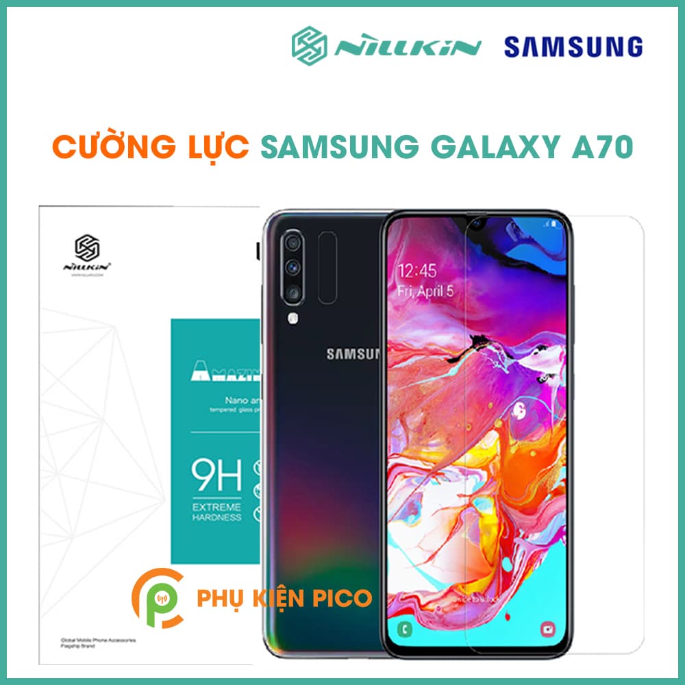 Kính cường lực Samsung Galaxy A70 trong suốt Nillkin Amazing H