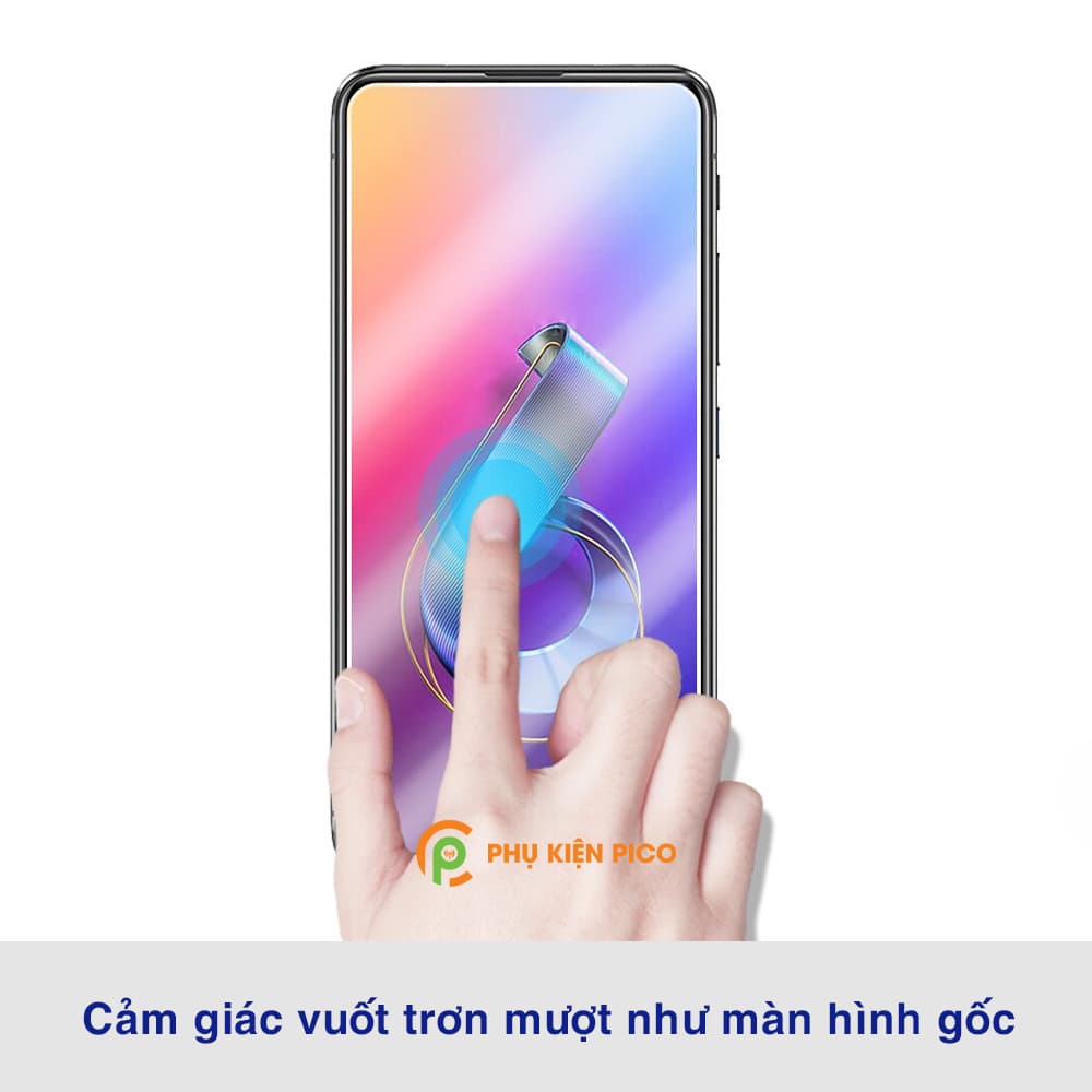 Kính cường lực Zenfone 6 full màn hình viền đen siêu mỏng độ cứng 9H - 4