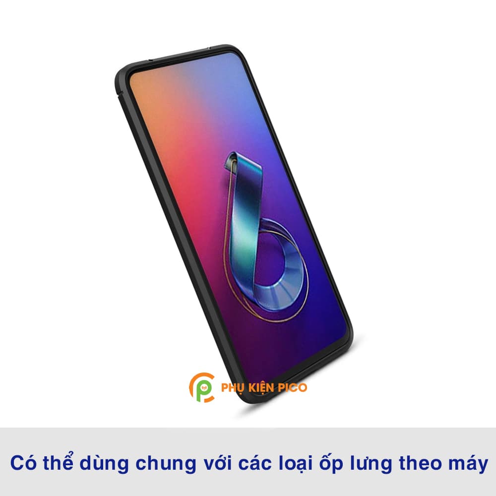 Kính cường lực Zenfone 6 full màn hình viền đen siêu mỏng độ cứng 9H - 6