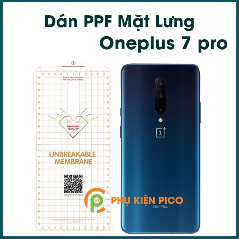 Miếng dán PPF mặt lưng và dán màn hình oneplus 7 pro combo cao cấp PPF - 7