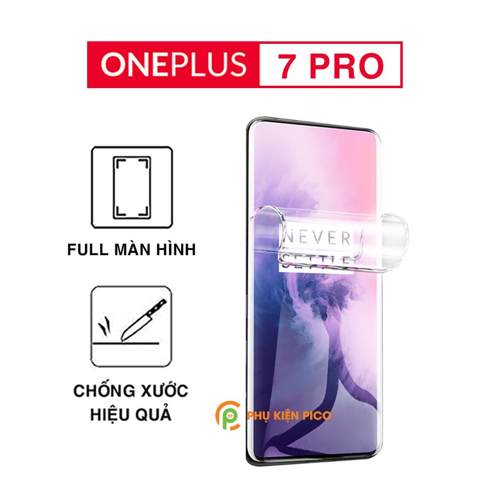 Dán màn hình Oneplus 7 Pro full màn dẻo trong suốt PPF tự phục hồi vết xước