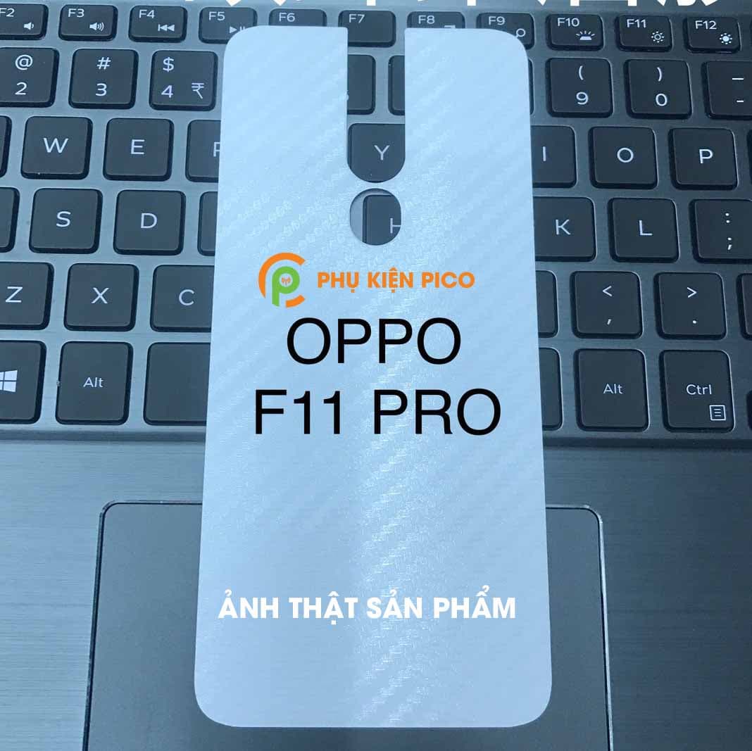 Dán mặt lưng Oppo F11 Pro vân carbon 3D - 4