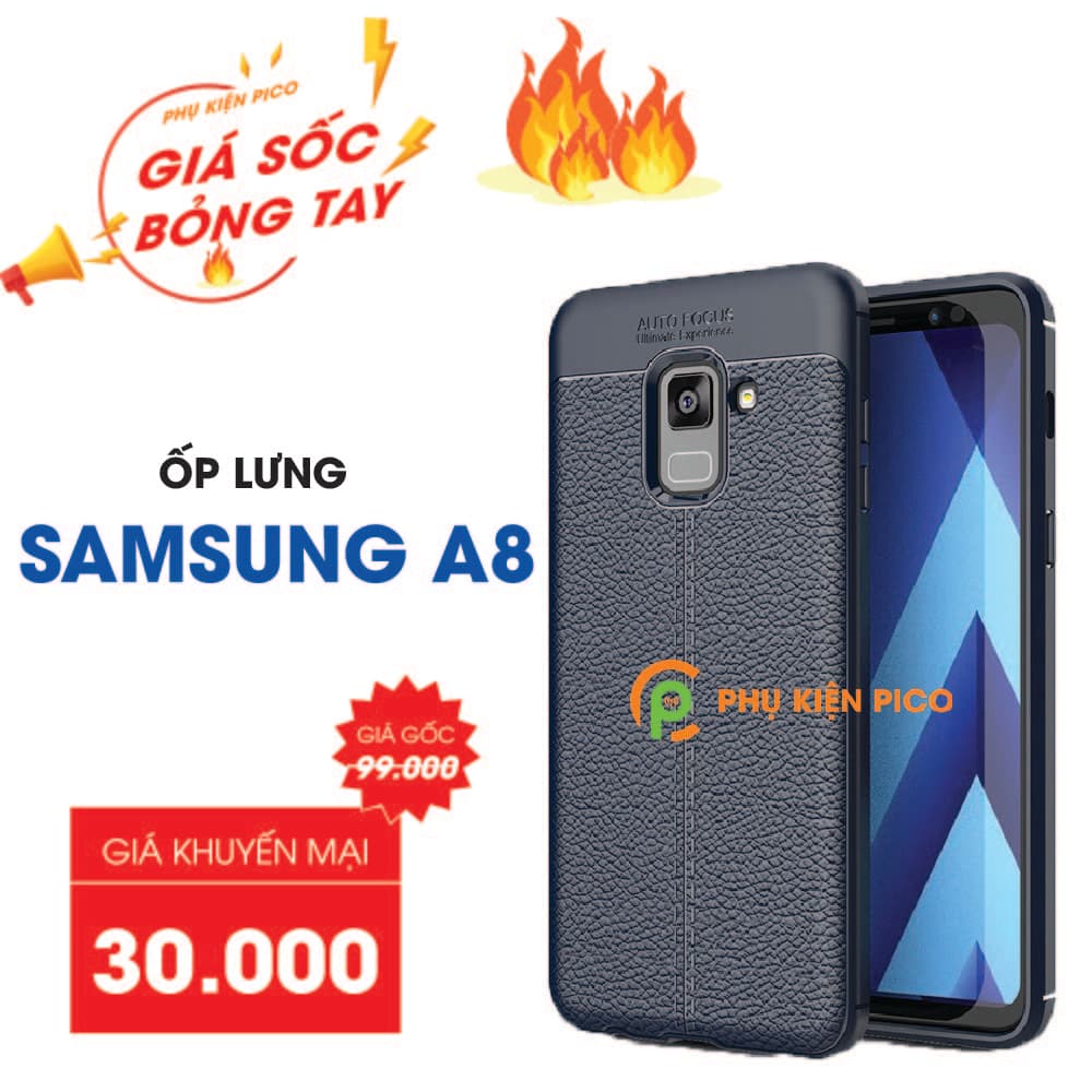 Ốp lưng Samsung Galaxy A8 da mềm sang trọng