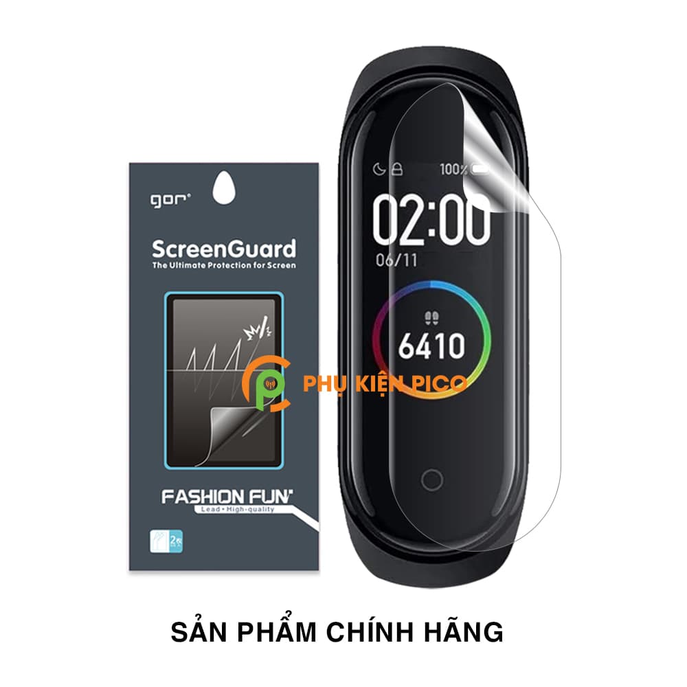 Dán màn hình Mi Band 4 chính hãng Gor bộ 5 miếng chống trầy xước - Dán dẻo vòng đeo sức khoẻ Xiaomi Mi Band 4 - 6