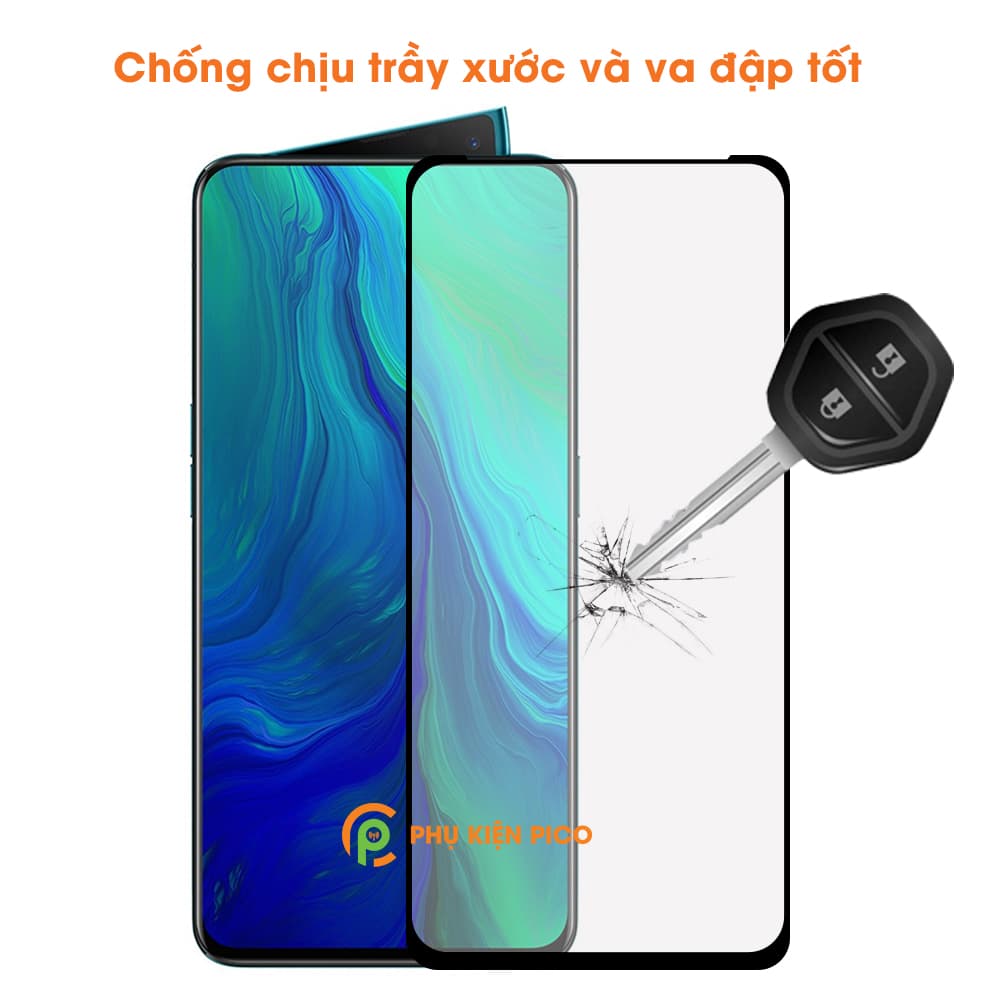 Kính cường lực OPPO Reno full viền full keo độ cứng 9H - 7