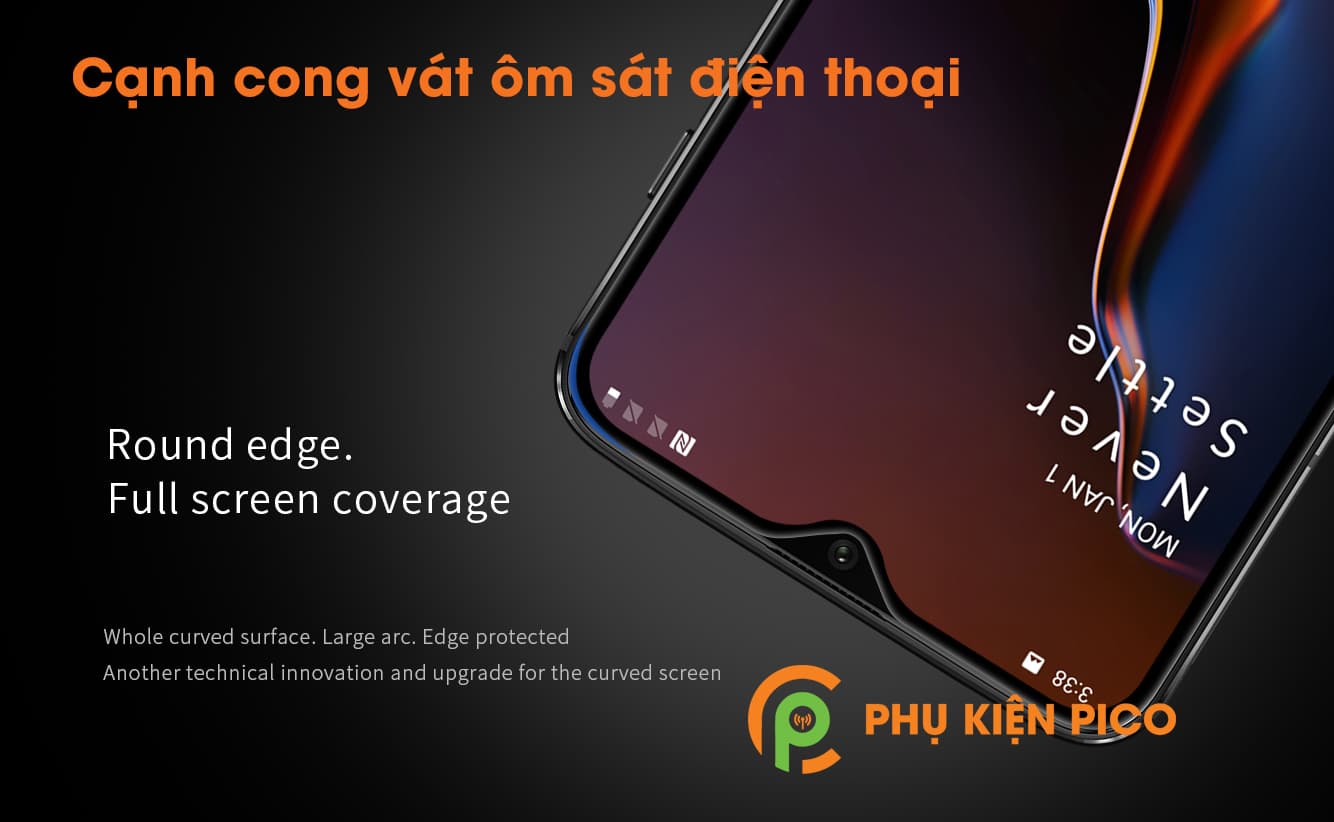 Kính cường lực Oneplus 6t Nillkin XD CP+MAX chính hãng full viền - 6