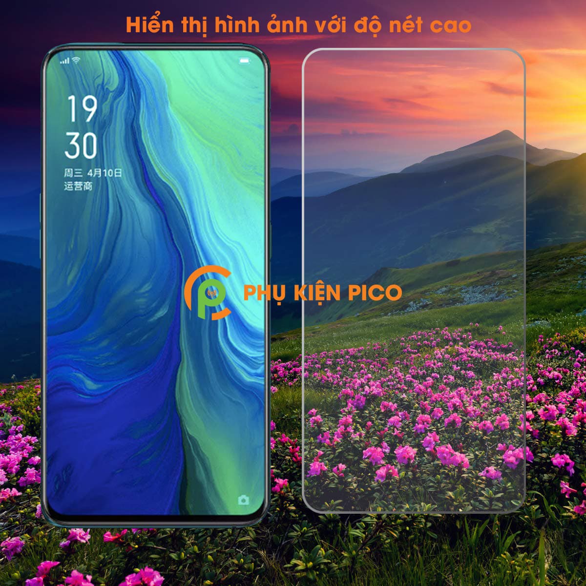 Kính cường lực Oppo Reno trong suốt độ cứng 9H - 5