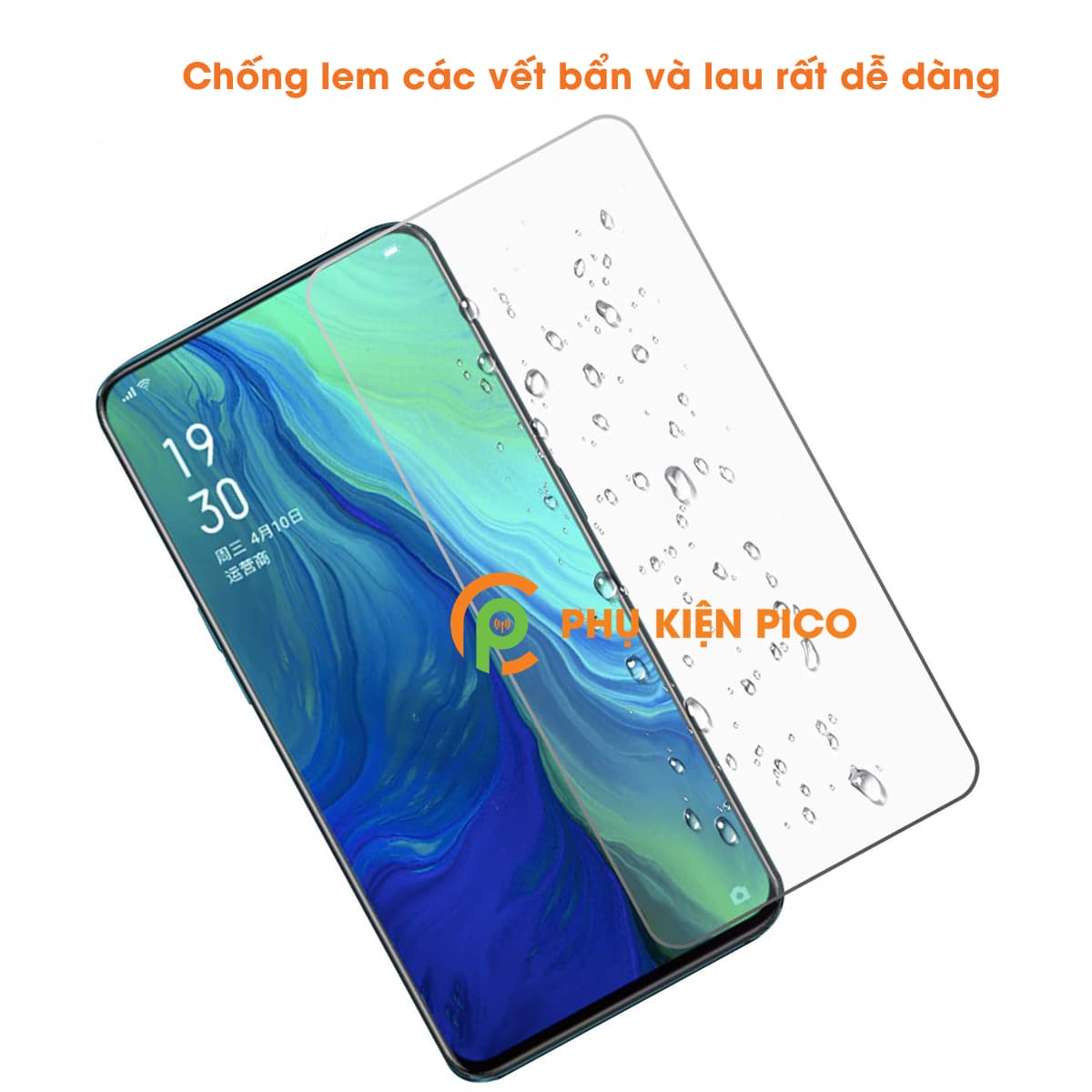 Kính cường lực Oppo Reno trong suốt độ cứng 9H - 2
