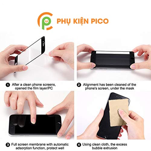 Kính cường lực Oppo Reno full viền độ cứng 9H - 6