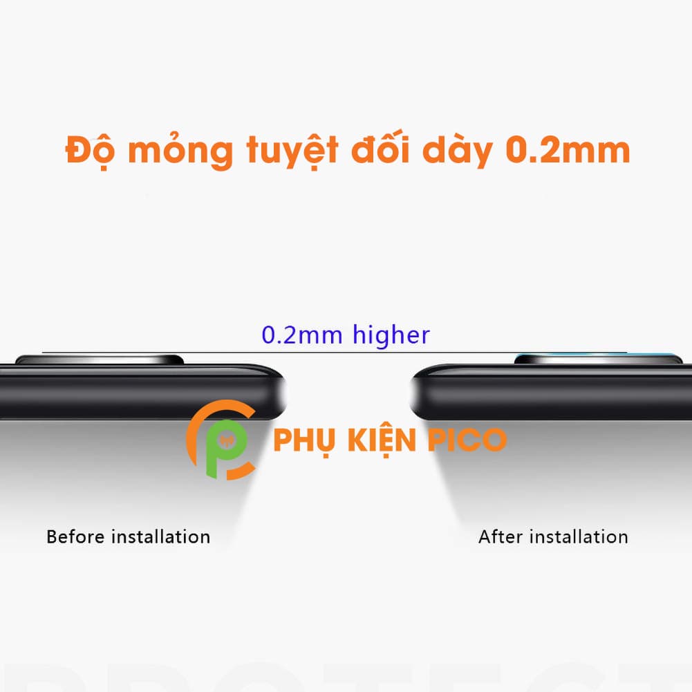 Miếng dán cường lực camera Oneplus 7 chống xước bảo vệ camera - 2