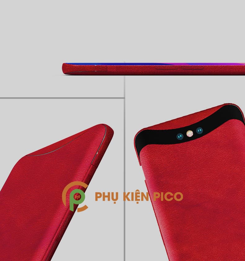 Miếng dán da lưng điện thoại Oppo Find X da cao cấp dán full mặt lưng - 7