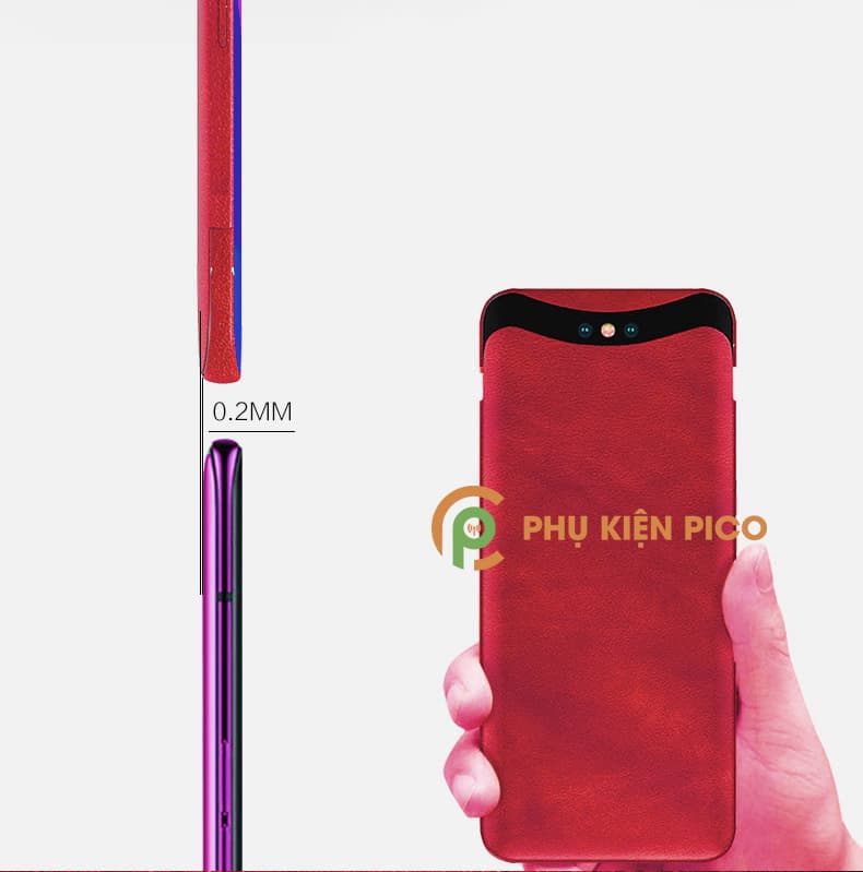 Miếng dán da lưng điện thoại Oppo Find X da cao cấp dán full mặt lưng - 2