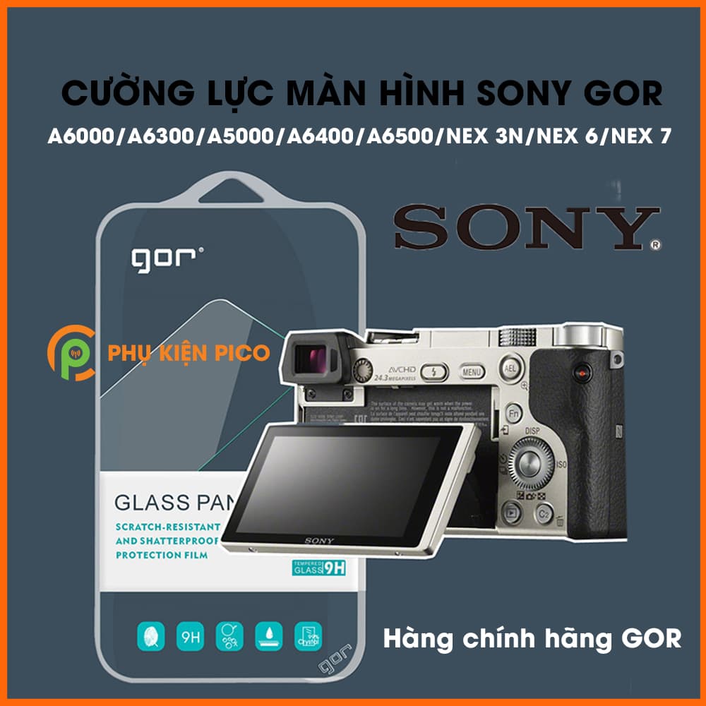 Dán cường lực màn hình máy ảnh Sony A6000/A6300/A5000/A6400/A6500/NEX 3N/NEX 6/NEX 7 Chính hãng Gor